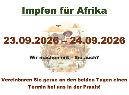  Termin Impfen für Afrika